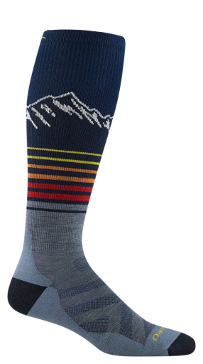 Darn Tough Sock Steep Lines Eclipse, Colour: eclipse, SIZE: L