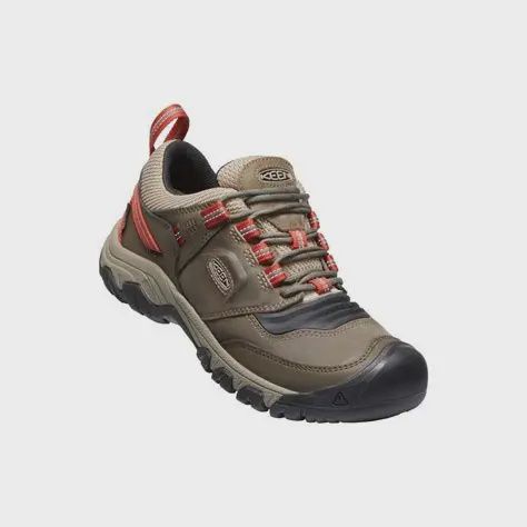 Keen Ridge Flex WP Shoe, COLOR: TIMBERWOLF/KETCHUP, SIZE: 11.5