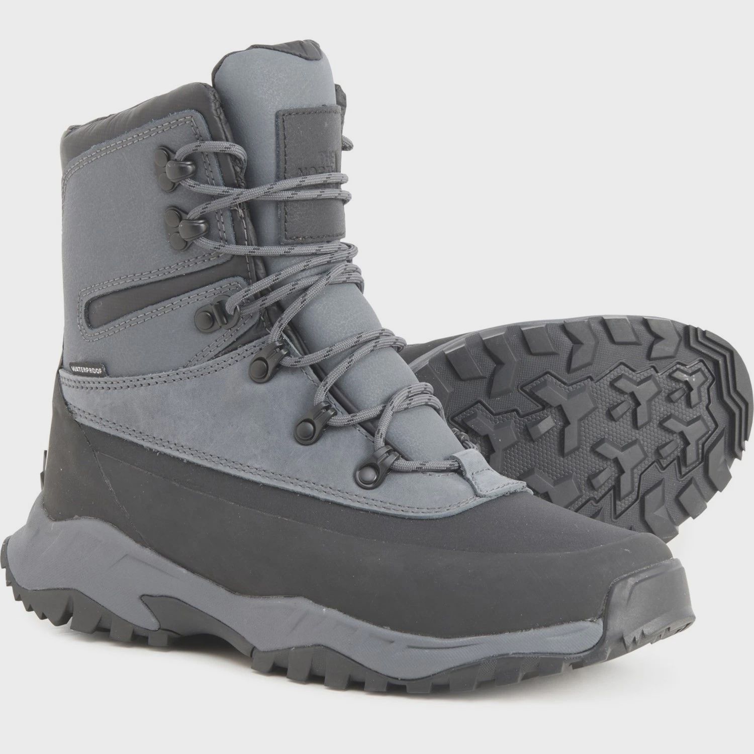The North Face Thermoball Lifty II Boot, COLOR: ZINC GREY/TNF BLACK, SIZE: 14