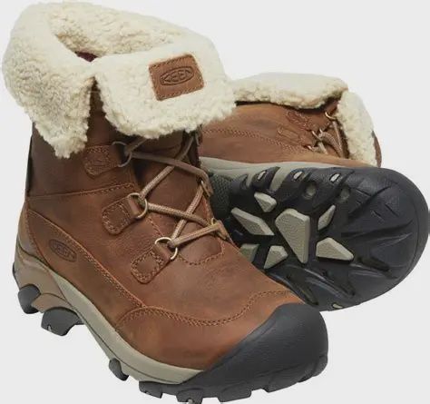 Keen Women&#39;s Betty Short WP Boot, COLOR: BROWN/SHITAKE, SIZE: 7.5