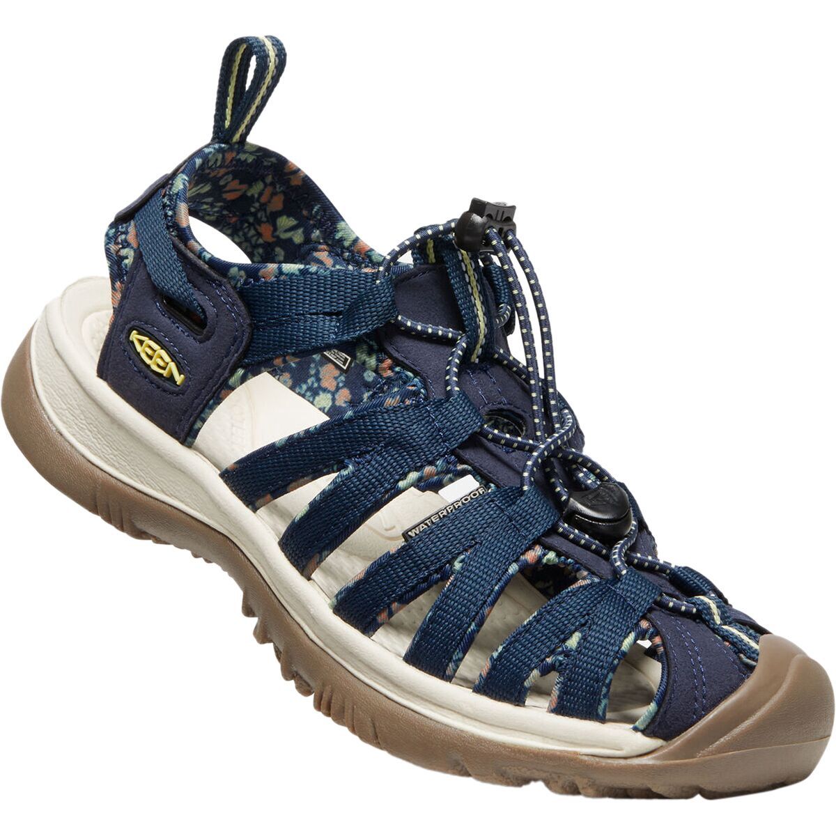 Keen Women&#39;s Whisper Sandal, COLOR: NAVY/BIRCH, SIZE: 11