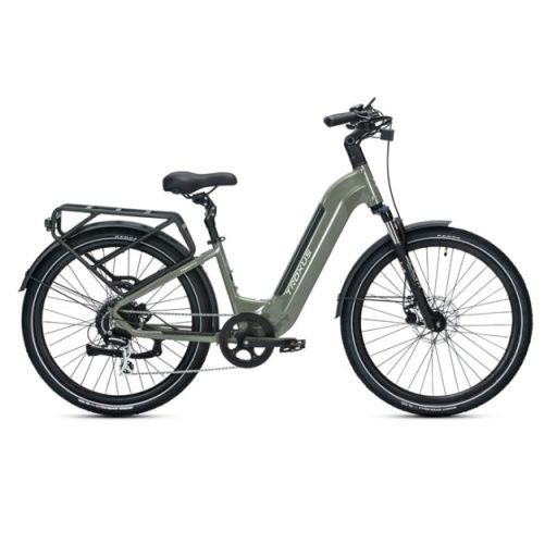 Trax Plus Commuter E-bike, Colour: deep moss, SIZE: M - Step Thru