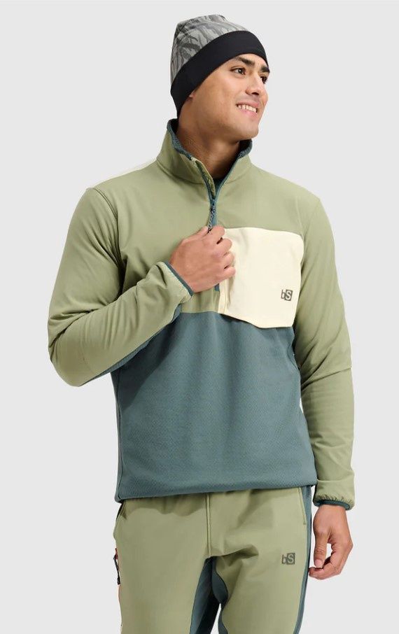 Men&#39;s Tribrid 1/2 Zip Fleece, COLOR: Sagebrush, SIZE: M