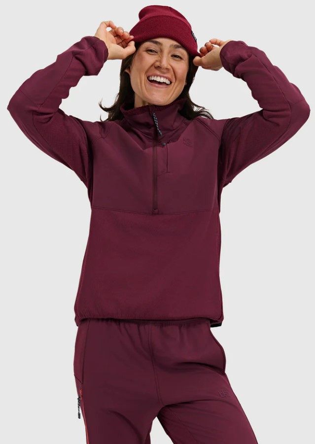 Women&#39;s Tribrid 1/2 Zip Fleece, COLOR: Cherry, SIZE: M