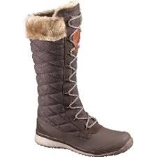Salomon Women&#39;s Hime High Boot, COLOR: BROWN/SHREW, SIZE: 8.5