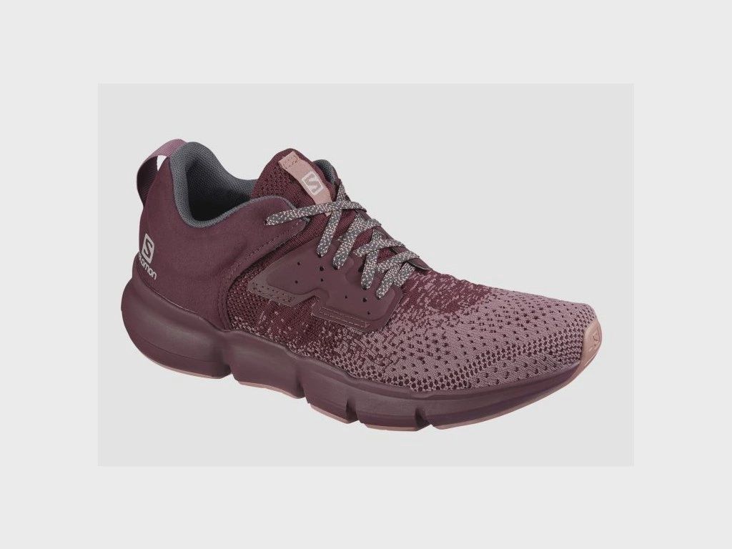 Salomon Women&#39;s Predict Soc Shoe, COLOR: FLINT/WINETASTING/BRICK DUST, SIZE: 10