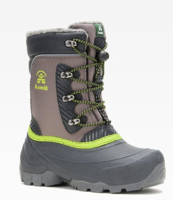 Kamik Youth Luke 3 Boot, COLOR: CHARCOAL, SIZE: 5