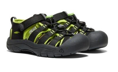 Keen Toddler Newport H2 Sandal, COLOR: BLK/LIME, SIZE: 11