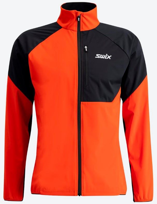 Men&#39;s Focus Wind Jacket, COLOR: FIERY RED/BLACK, SIZE: M