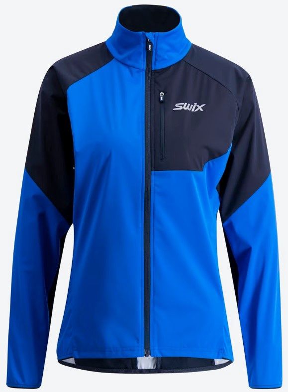Women's Focus Wind Jacket, COLOR: ACTIVE BLUE/DARK NAVY, SIZE: S