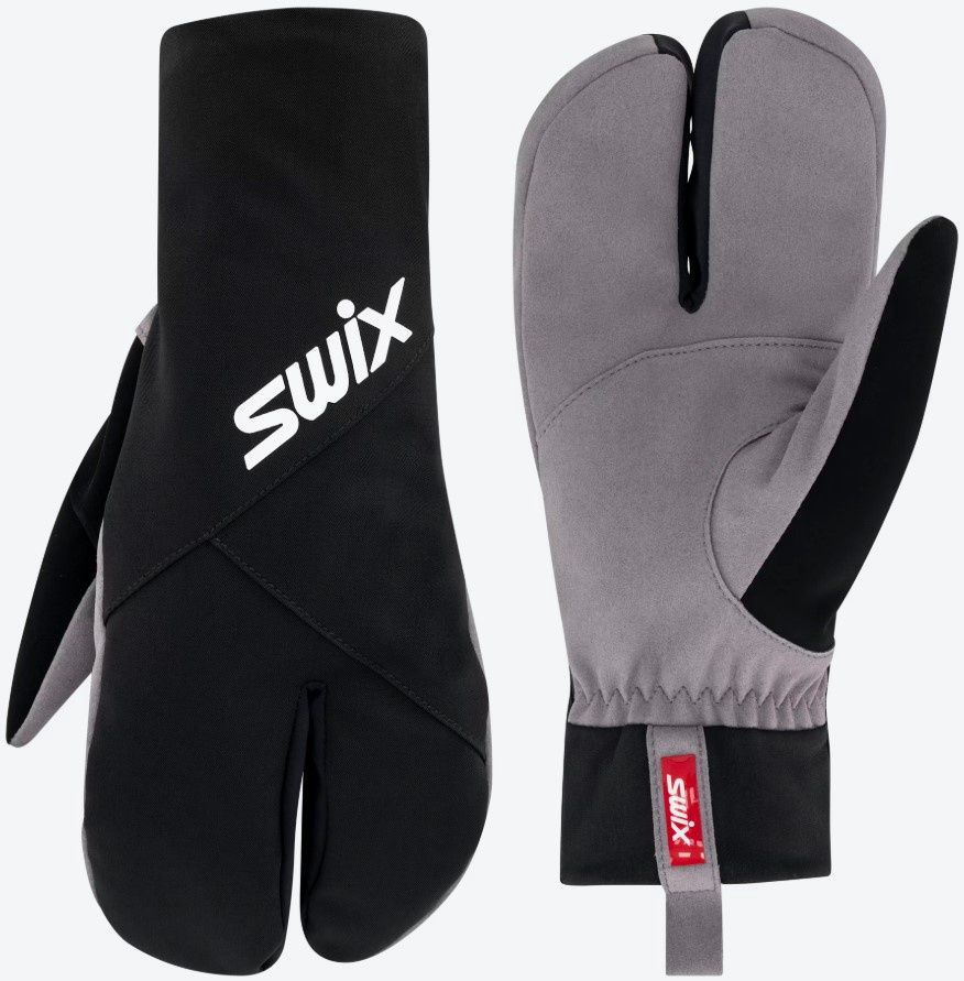 Swix Inspire Primaloft Split Mitten, COLOR: Black, SIZE: 6/XS