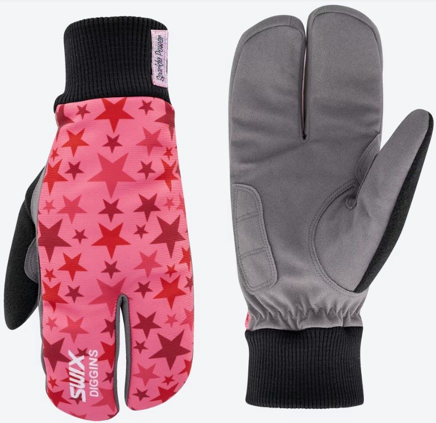 Swix Star Insulate Split Mitten, COLOR: Thrift Pink, SIZE: 6/XS