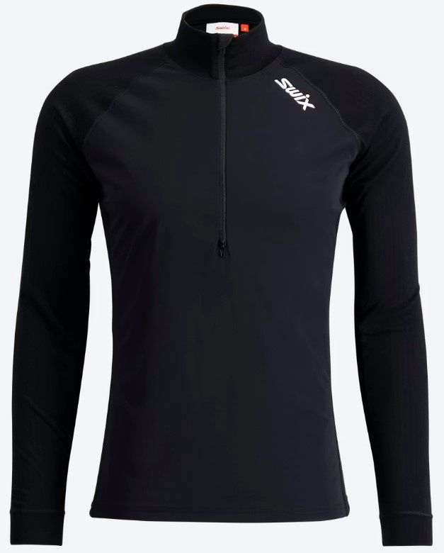 Men&#39;s Race X Wind 1/2 Zip, COLOR: BLACK, SIZE: S