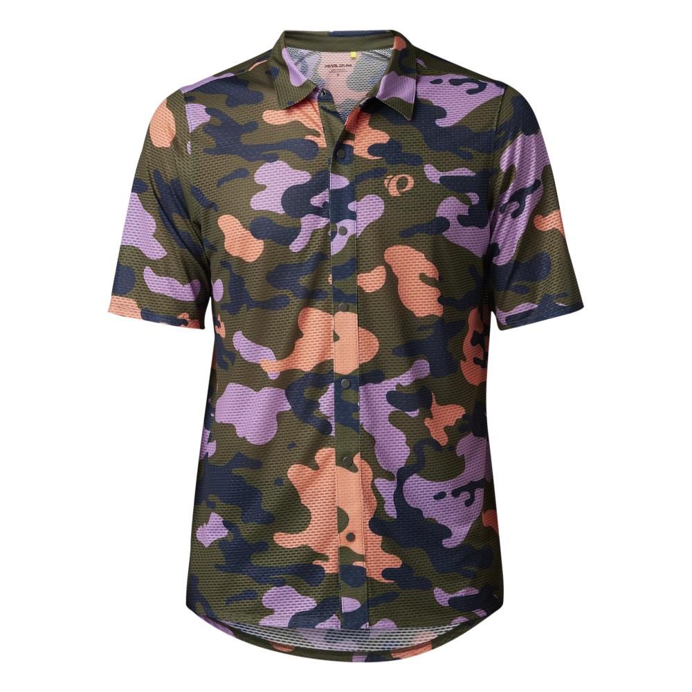Men's Canyon Tech Snap SS Jersey, COLOR: PINYON DISRUPT CAMO, SIZE: M
