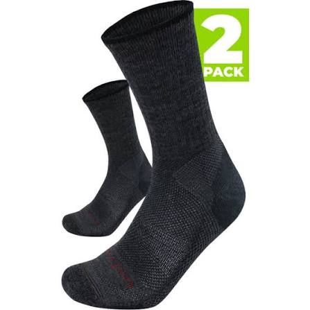 Lorpen Hike 2pk Sock, COLOR: CHARCOAL, SIZE: L