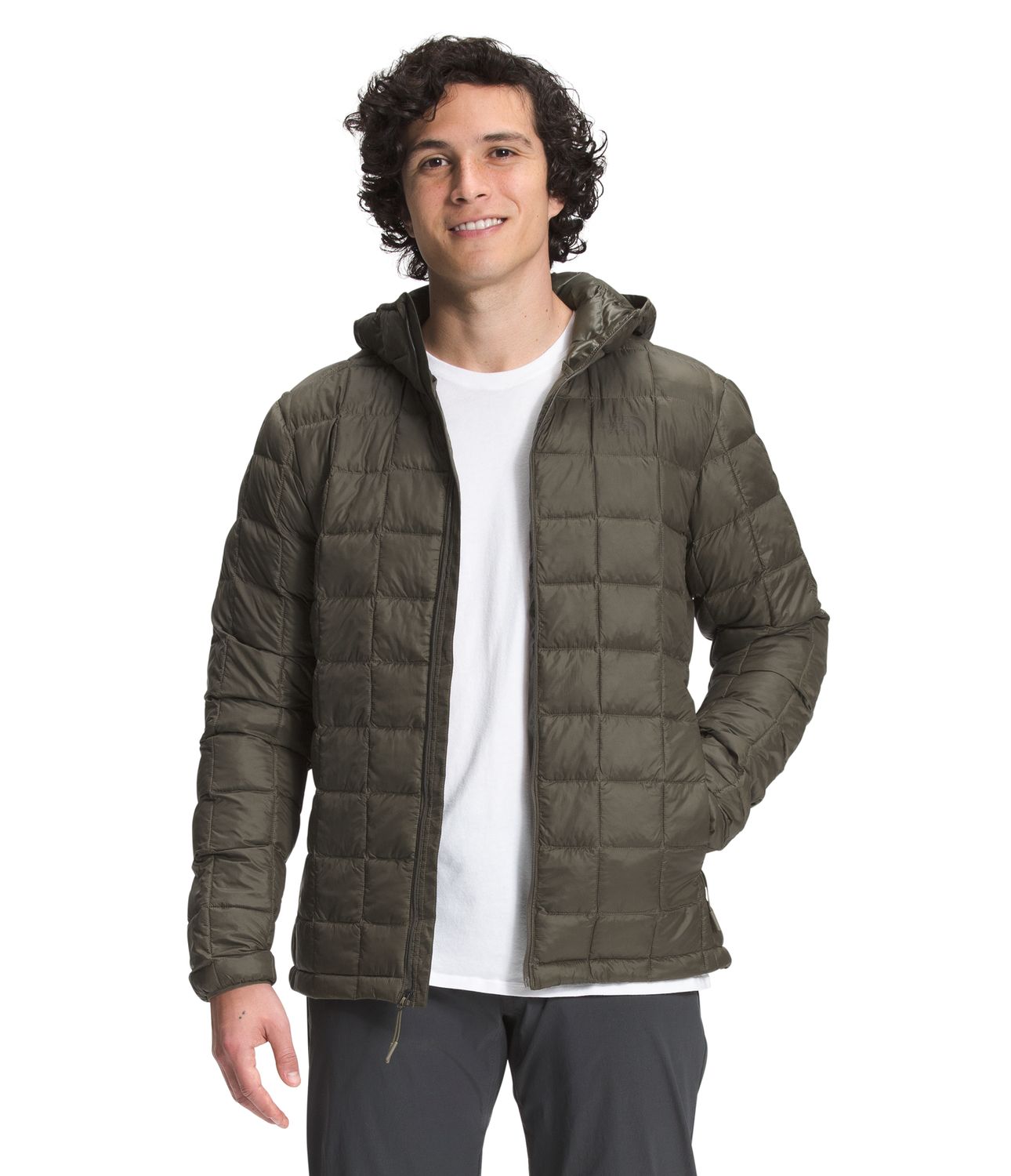 Men's Thermoball Eco Hoodie, COLOR: NEW TAUPE GREEN, SIZE: XL