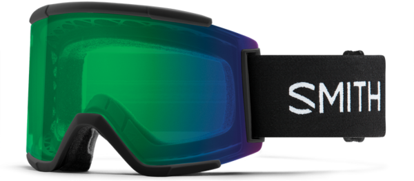 Smith Squad XL Goggle, COLOR: BLACK, Lens: POP ED GRN MIR/POP STORM RSE F