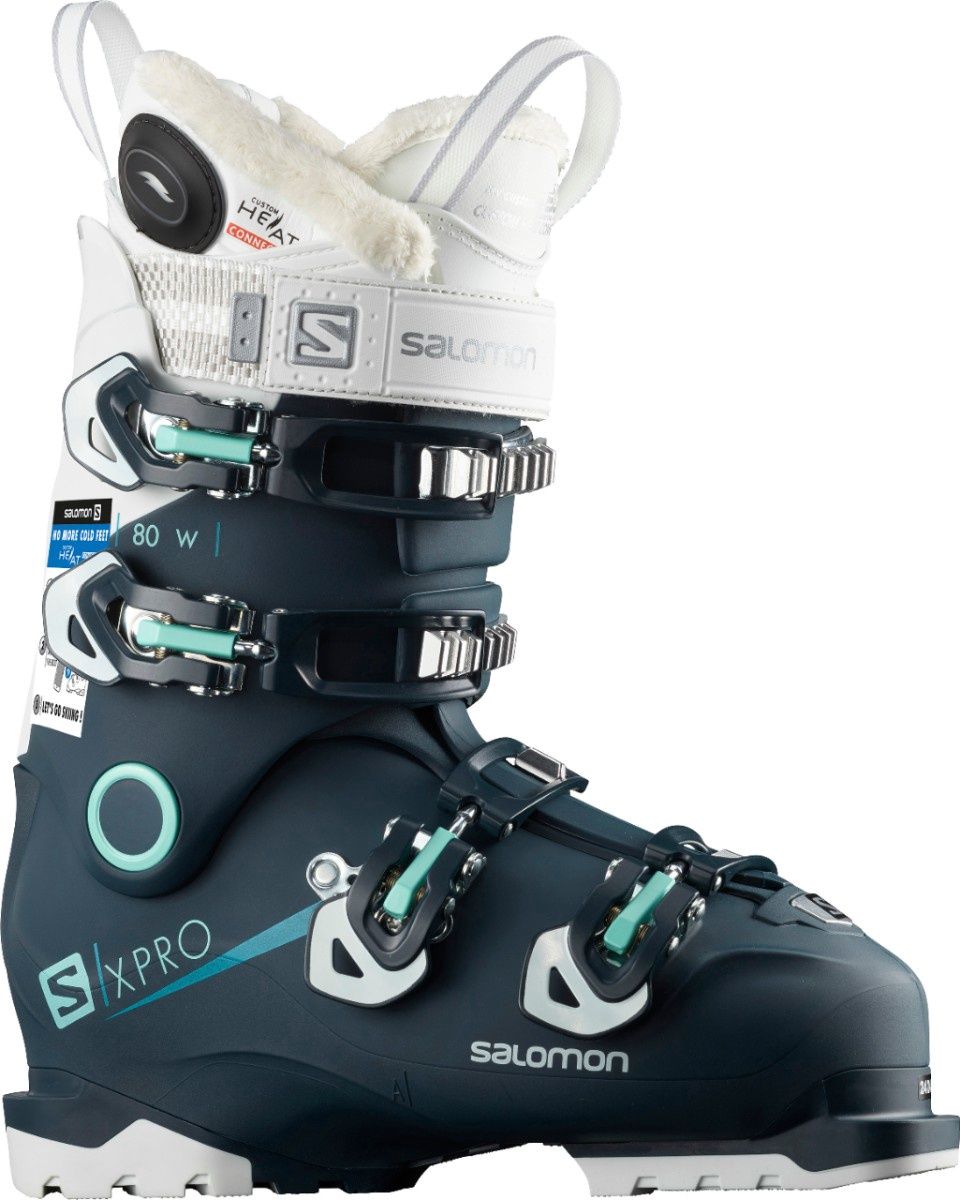 Salomon Women's X/Pro 80 Custom Heat Boot, COLOR: BLU/WHT/LTBLU, SIZE: 23/23.5