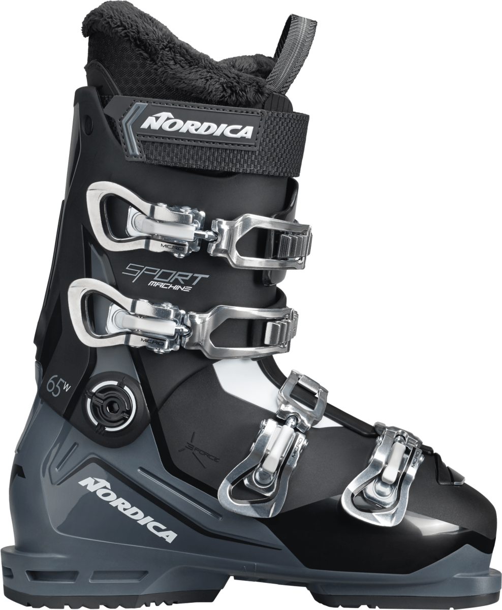 Nordica Women's Sportmachine 3 65 Boot, COLOR: BLK/ANTH/WHT, SIZE: 26.5