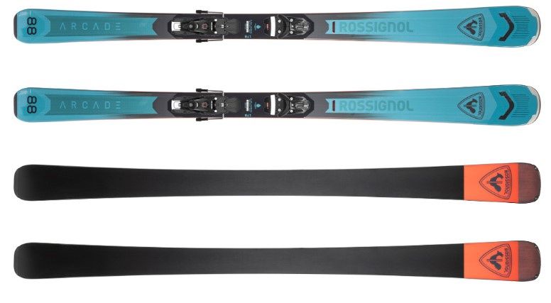 Rossignol Arcade 88 Ski, Binding: SYSTEM SPX12 GW B90 BLK/RED, COLOR: Blue, SIZE: 162