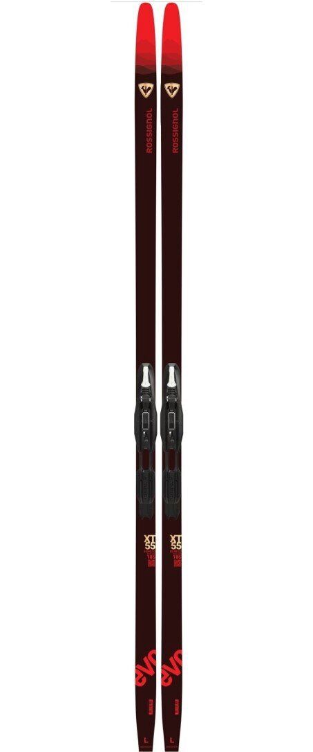 Rossignol Evo XT 55 Positrack Ski, Binding: Control Step-In, COLOR: BLK/RED, SIZE: 165