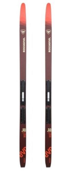 Rossignol Youth Evo XT-55 Ski, Binding: Step-In Jr, COLOR: BLK/RED, SIZE: 110