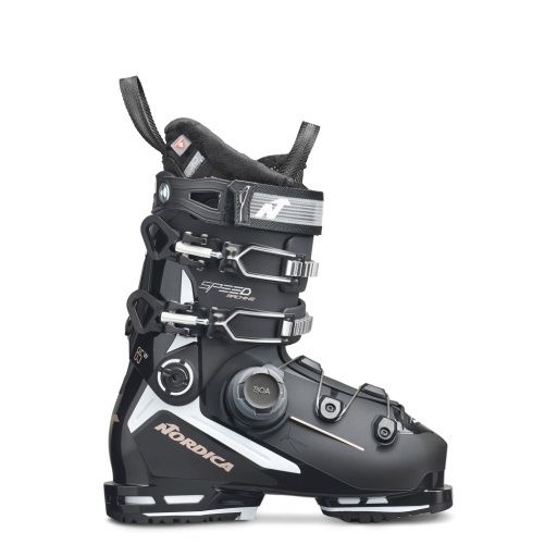 Nordica Women's Speedmachine 3 85 BOA Boot, COLOR: Blk/Wht/Pnk, SIZE: 23.5