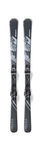 Nordica Women's Wild Belle 74 &amp; TP2 Comp 10 Binding, Binding: TP2 Comp 10, COLOR: Black/Blue, SIZE: 144