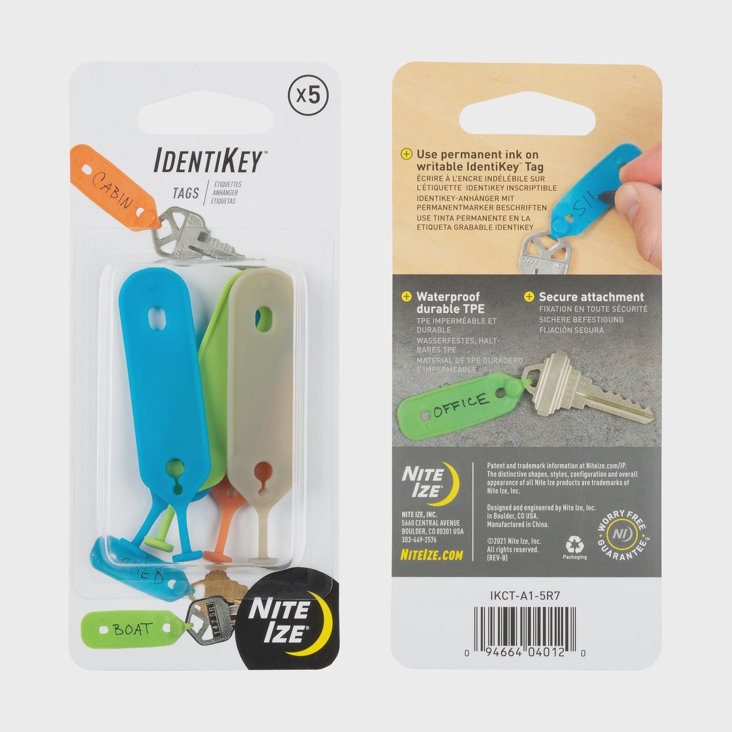 Nite Ize Key Tags, COLOR: Assorted