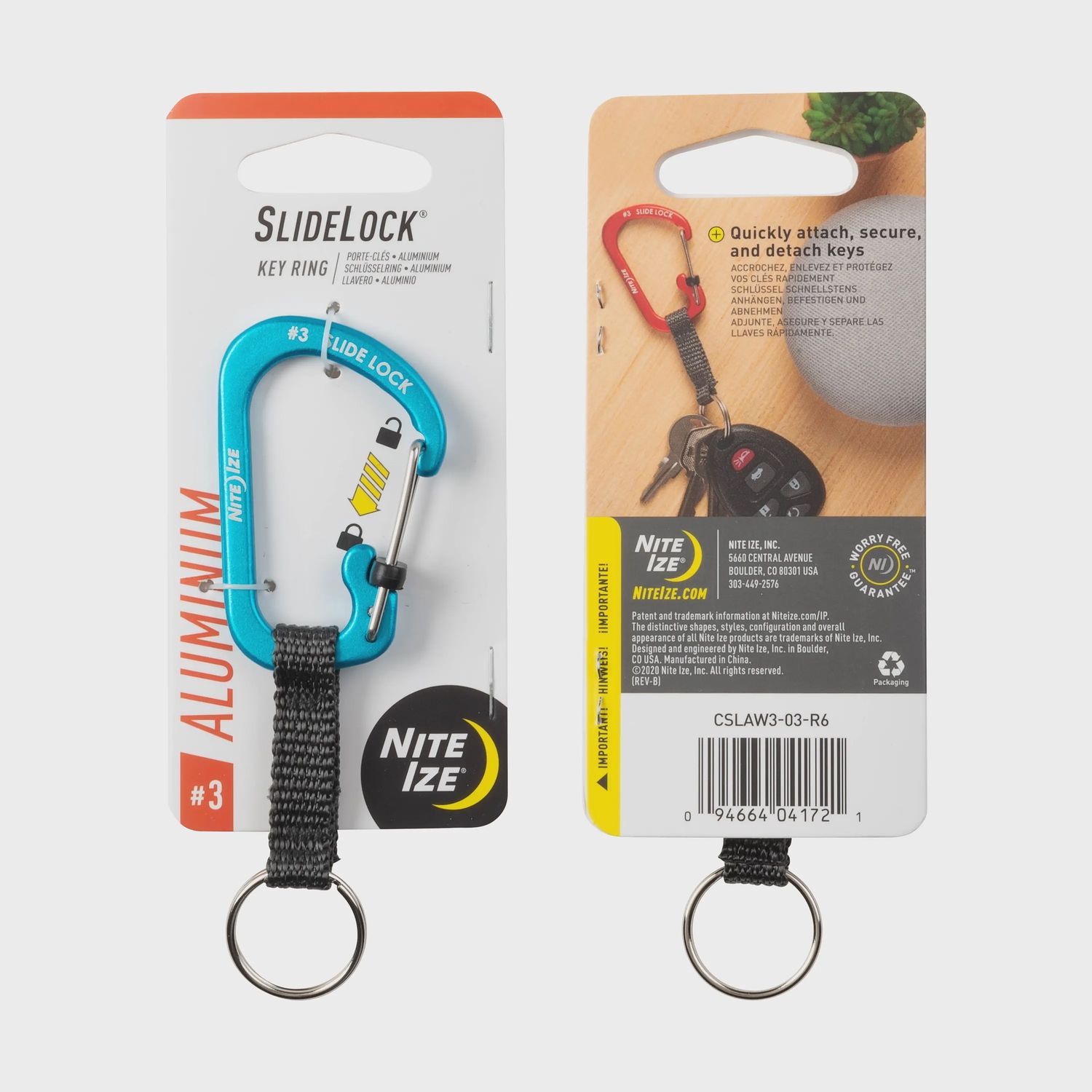 Nite Ize S-Lock Key Ring, COLOR: BLUE