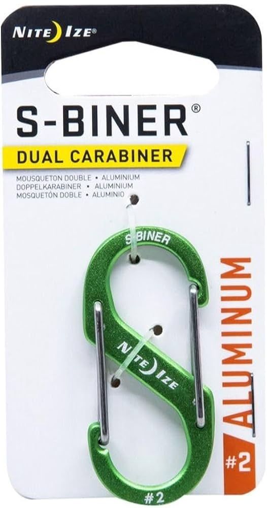 Nite Ize S-Biner Aluminum, COLOR: LIME, SIZE: #2