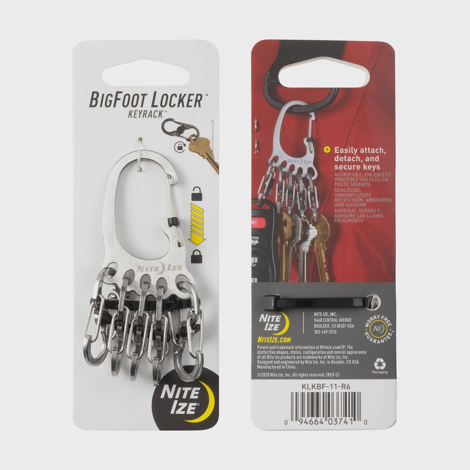 Nite Ize Bigfoot Keyrack, COLOR: Stainless Steel