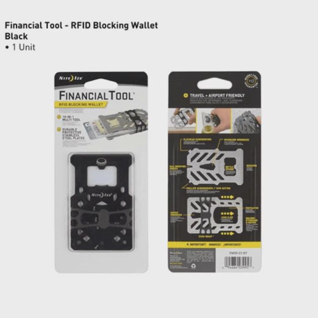 Nite Ize Wallet Multitool RFID, COLOR: BLACK