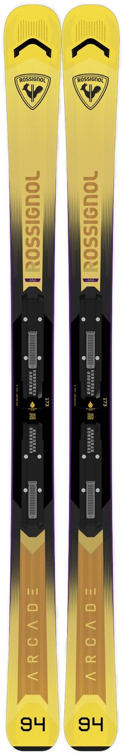 Rossignol Arcade 94 + SPX 12 GW Binding, Binding: SPX 12 GW Black, COLOR: Yellow, SIZE: 170