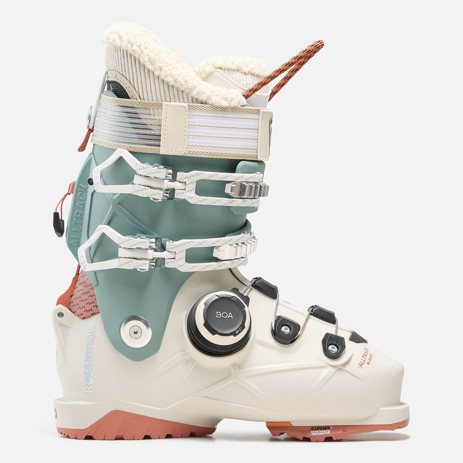 Rossignol Women's Alltrack 80 BOA GW Boot, COLOR: Beige/Teal, SIZE: 24X