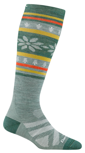 Darn Tough Women's Alpine Lightweight OTC Ski Sock, Colour: seafoam, SIZE: M
