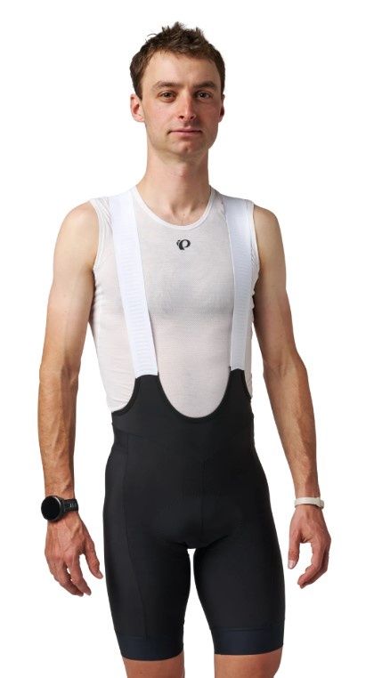 Men's Pi/Red Bib Short, COLOR: Black, SIZE: M