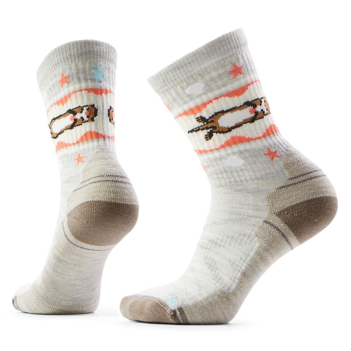 Smartwool Women's Hike Light Cushion Otter Float Crew Sock, COLOR: Ash, SIZE: M