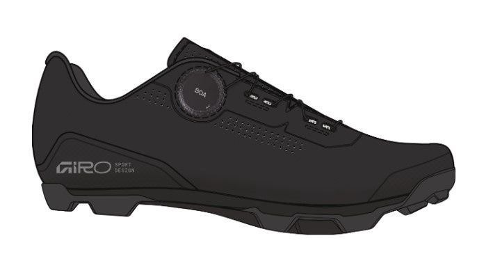 Giro Cadet XC BOA Shoe, COLOR: Black, SIZE: 39