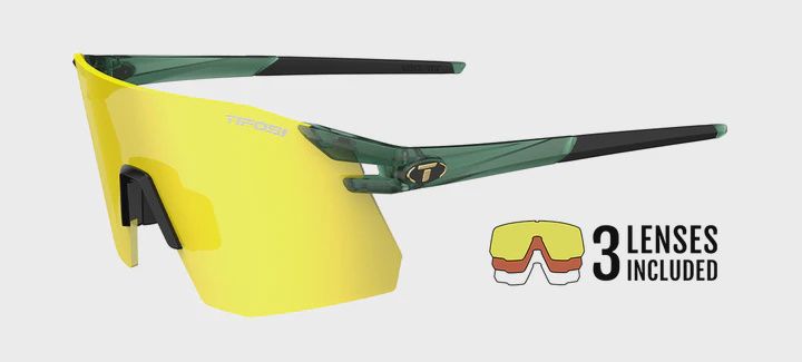 Tifosi Moab XC Glasses, COLOR: Forest Vapor, Lens: Clarion Yellow/AC Red/Clear