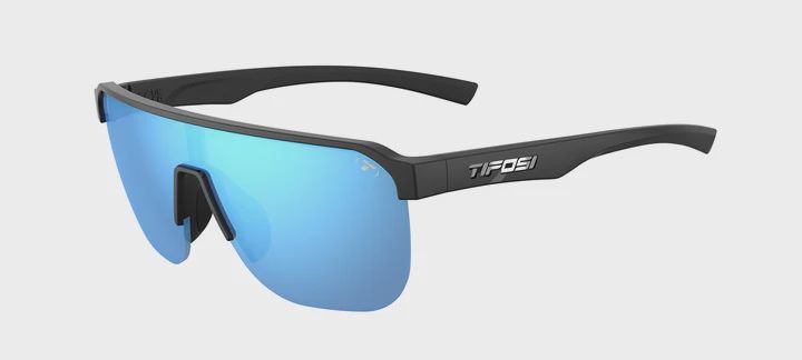 Tifosi Sanctum SL Glasses, COLOR: Gloss Black, Lens: Smoke Blue