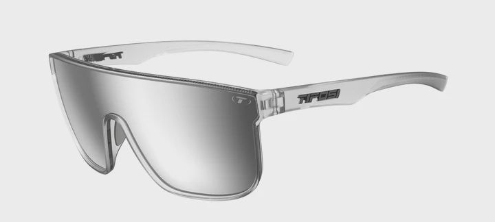 Tifosi Sanctum XL Glasses, COLOR: Satin Clear, Lens: Smoke
