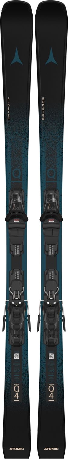 Atomic Redster Q4 + M10 GW Binding, Binding: M10 GW Blk/Lt Sand, COLOR: Blk/Dk Slate, SIZE: 154