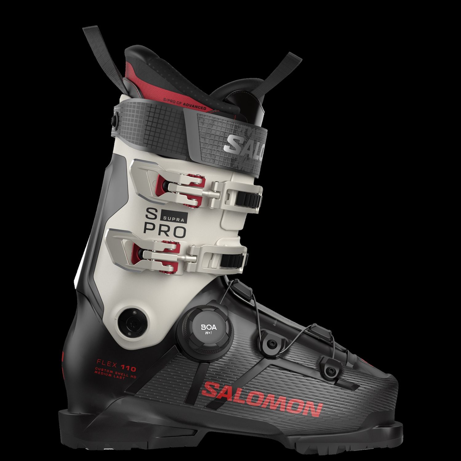 Salomon S/Pro Supra 110 S BOA GW Boot, COLOR: Black / Gray Aurora / Samba Met., SIZE: 26/26.5
