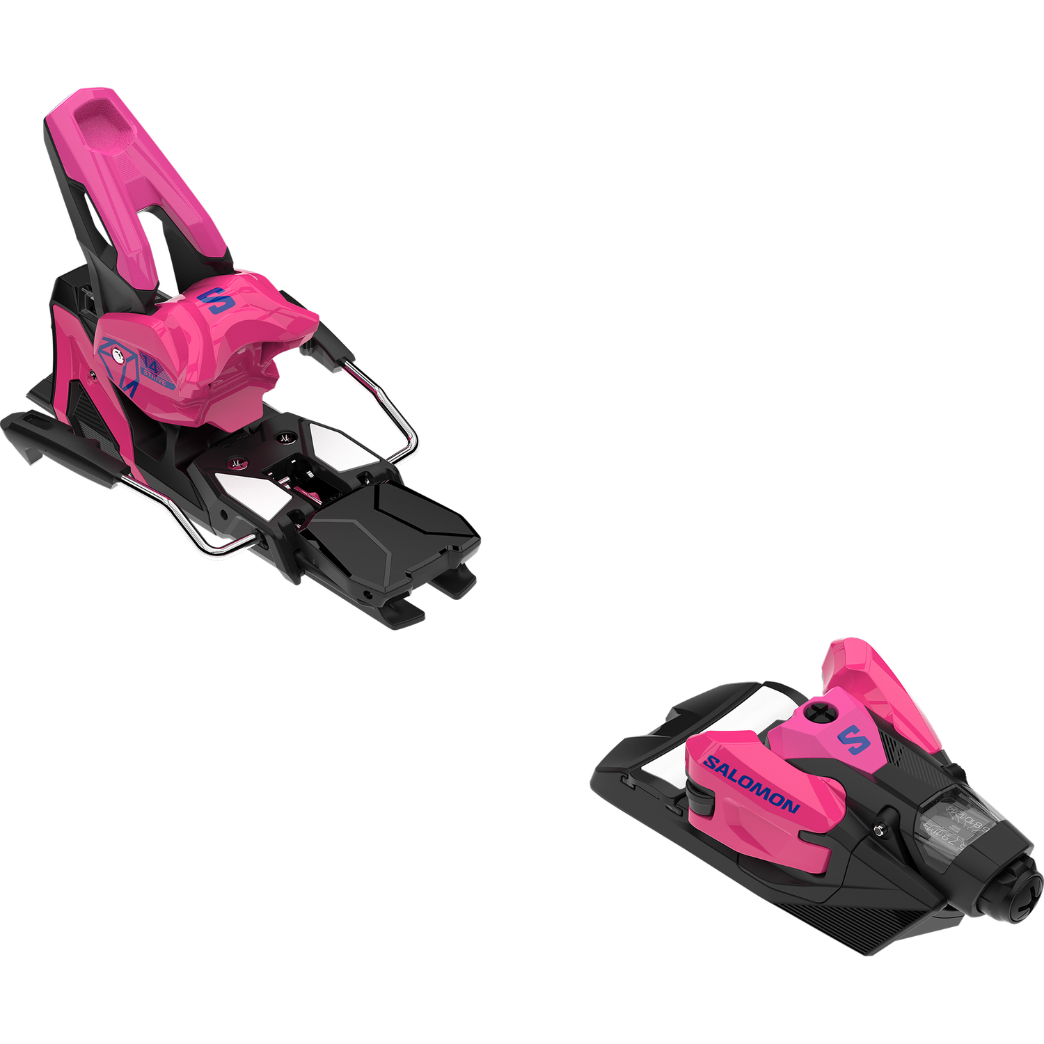 Salomon Strive 14 MN Binding, Brake Width: 100MM, COLOR: Sachet Pink / Black / Race Blue