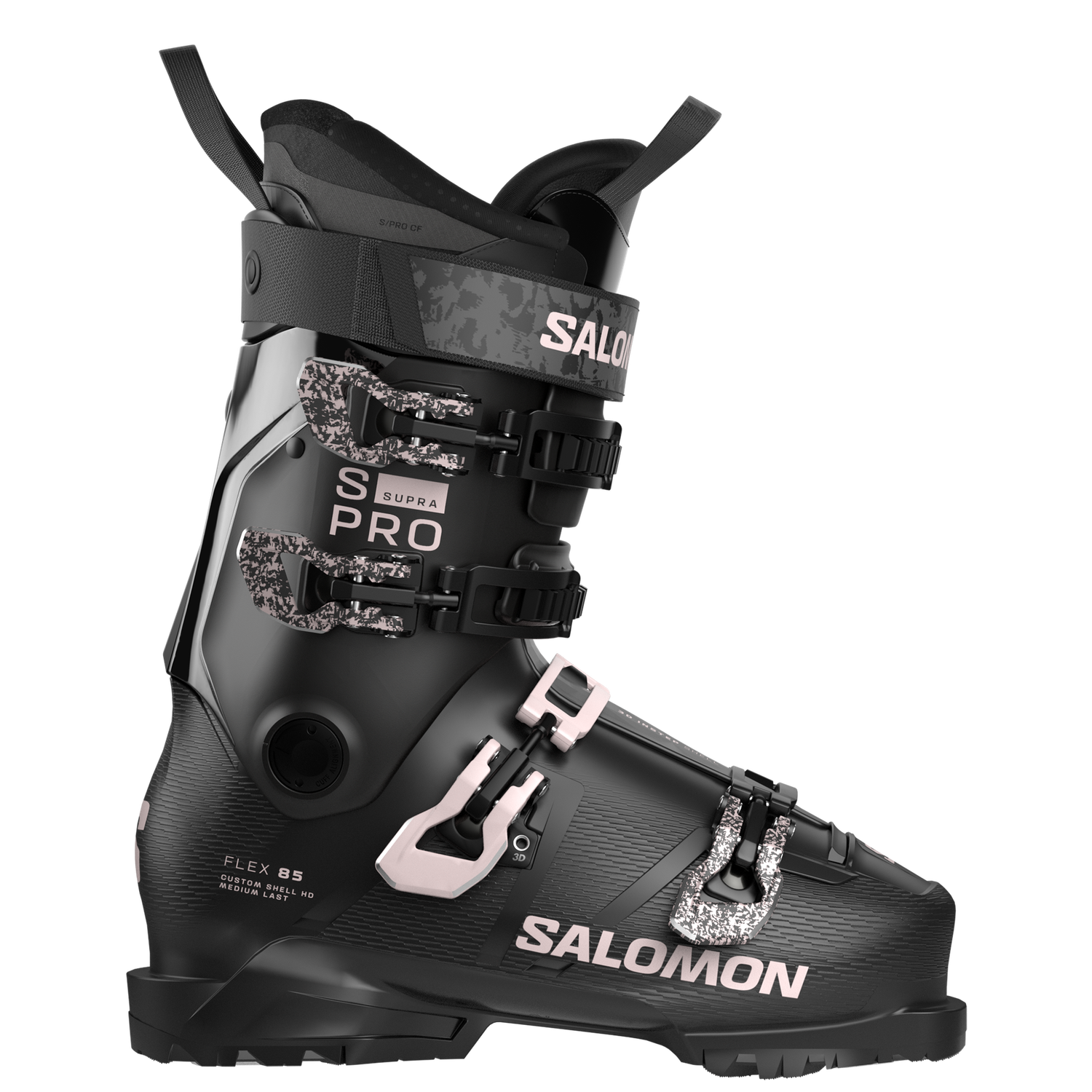 Salomon Women's S/Pro Supra 85 GW Boot, COLOR: Black / Black / Lilac Ash, SIZE: 23/23.5