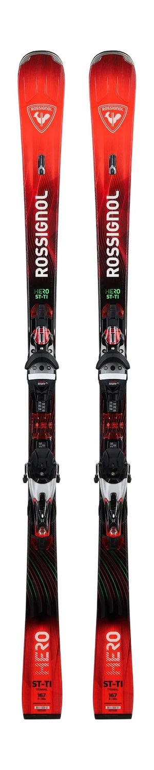 Rossignol Hero ST TI + Konect SPX 14 Binding, Binding: Konect SPX 14 GW B80 Slv/Red, SIZE: 157