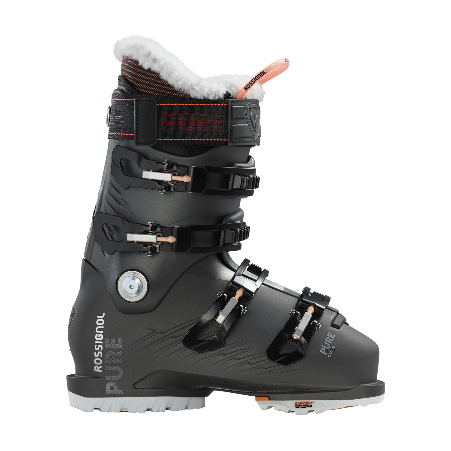 Rossignol Women's Pure 75 Elite GW Boot, COLOR: Dark Grey Metal, SIZE: 23X