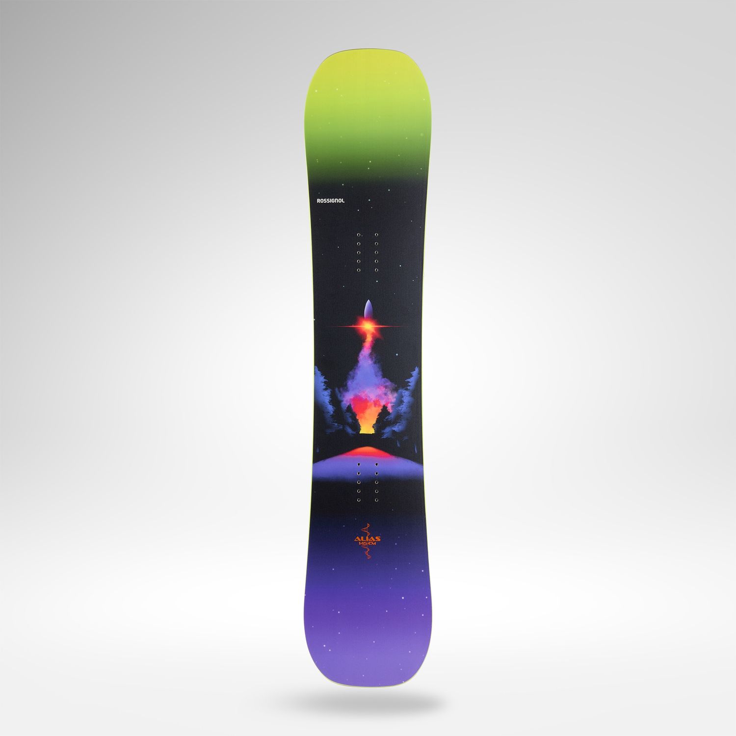 Rossignol Youth Alias 2027 Board, COLOR: Purple/Green, SIZE: 130