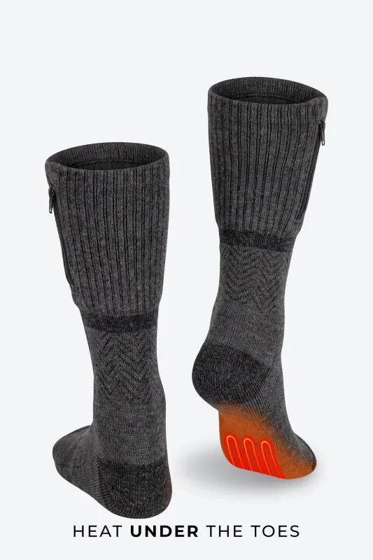 Mobile Warming Wool Crew Heated Sock
